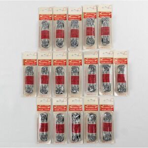 17pk Vintage Bulldog Shoe Laces 45 Inch Black White Checkered Deadstock USA Made